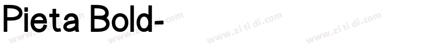 Pieta Bold字体转换